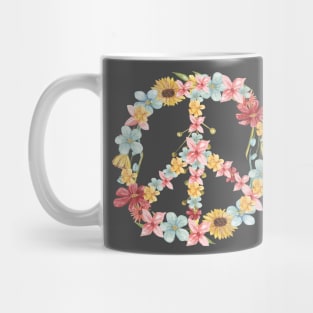 Peace Flowers Mug